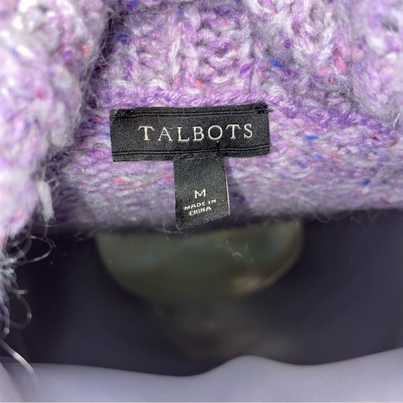 Talbots purple turtle neck pullover sweater - Picture 4 of 6